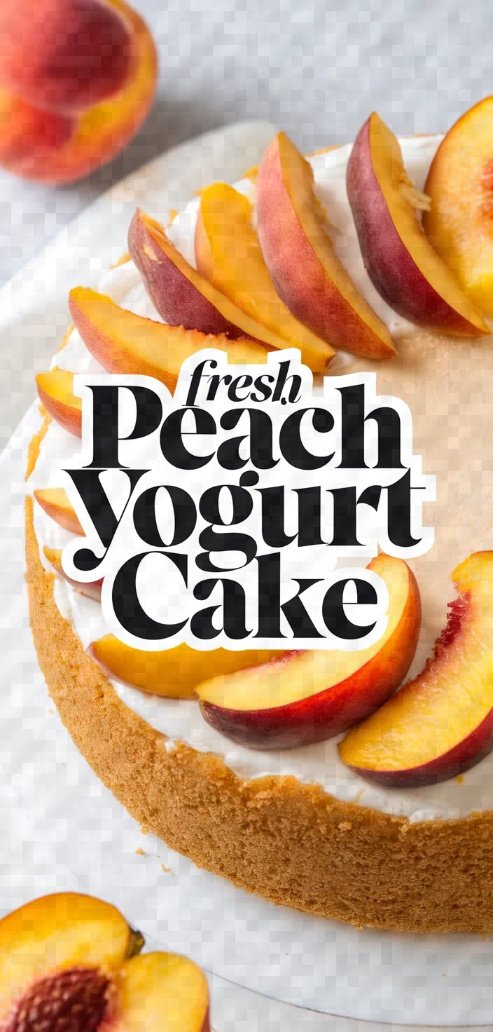 Fresh Peach Yogurt Cake Recipe