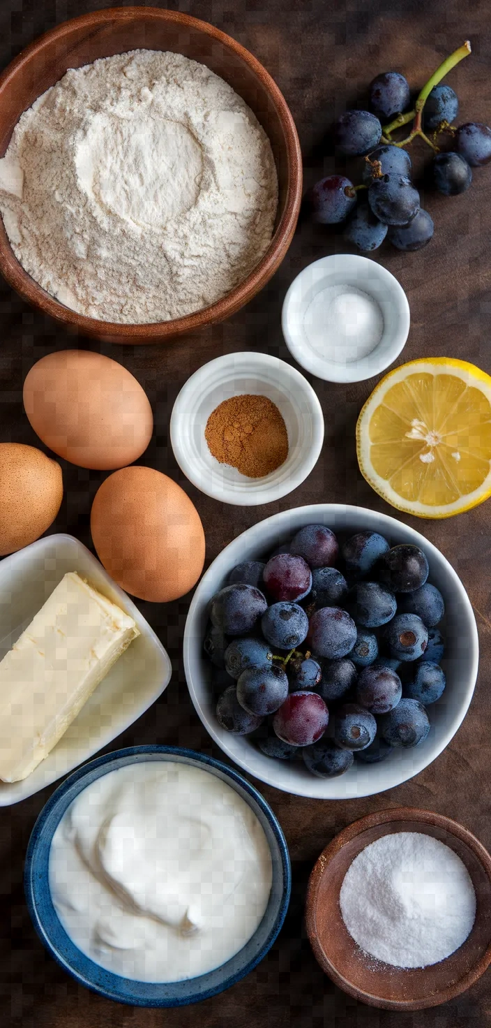 Ingredients photo for Grape Harvest Cake Recipe