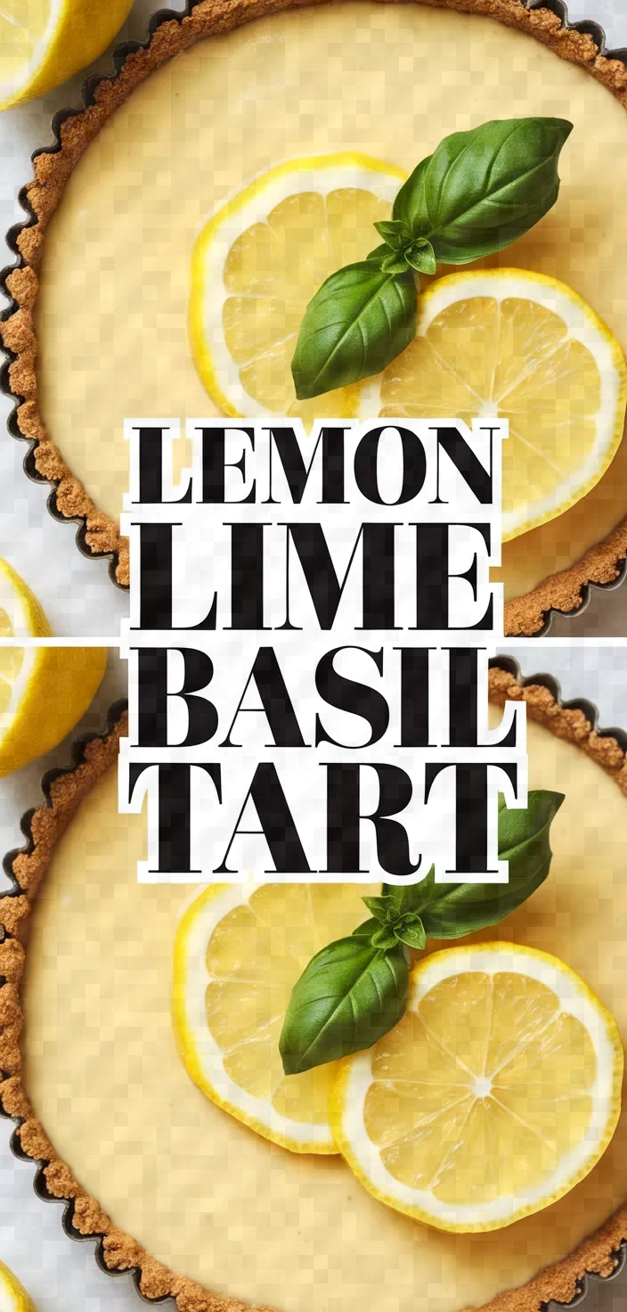 Lemon Lime Basil Tart Recipe