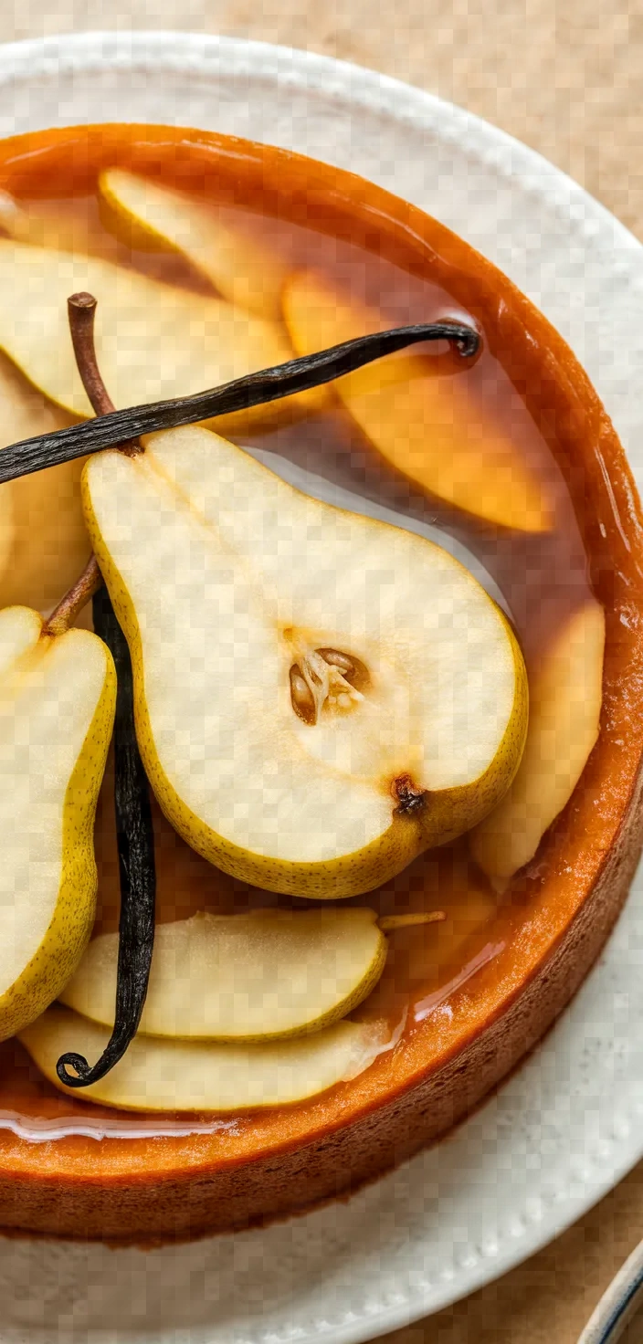 Ingredients photo for Poached Pear Vanilla Yogurt Cake Recipe