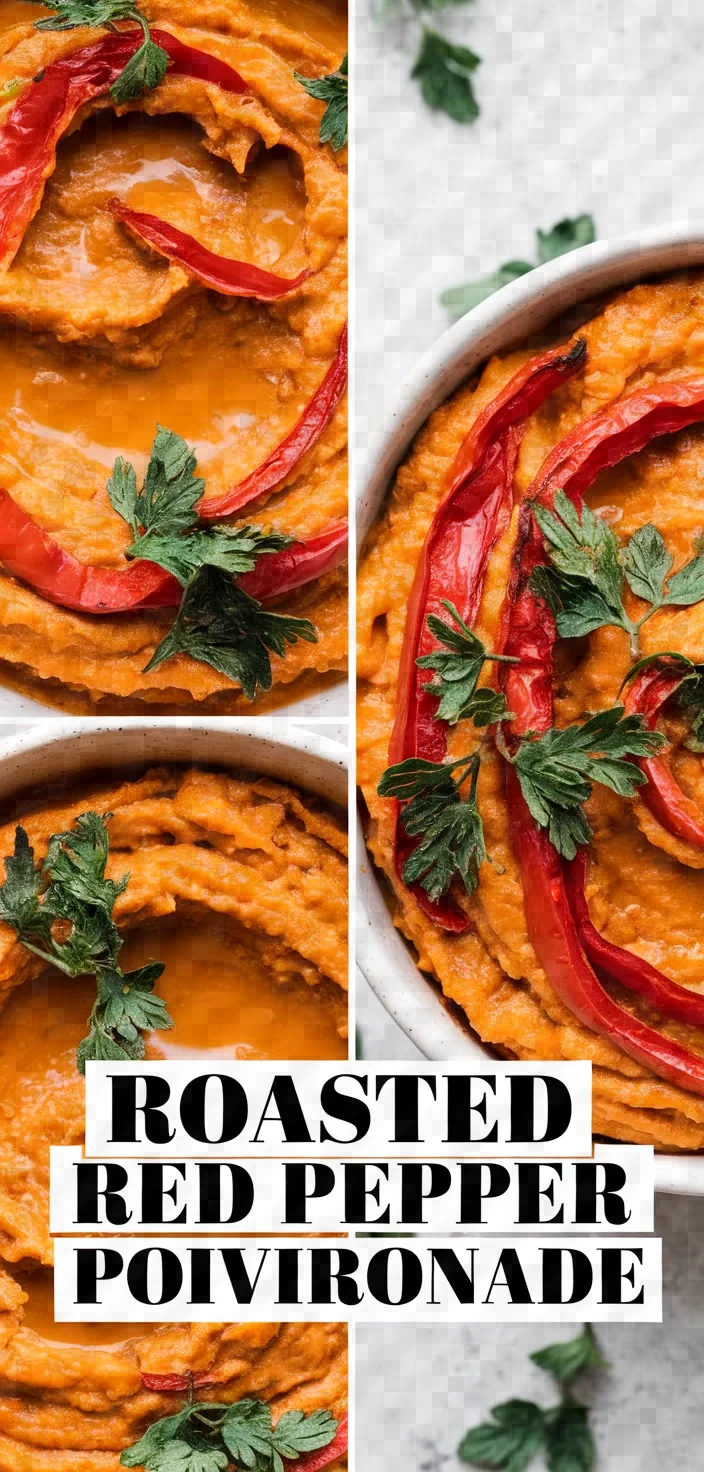 Roasted Red Pepper Dip Poivronade Recipe