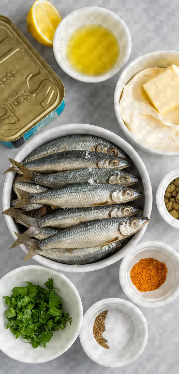 Ingredients photo for Sardine And Cream Cheese Rillettes Recipe