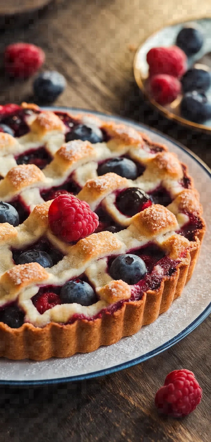Spiced Berry Jalousie Tart Recipe