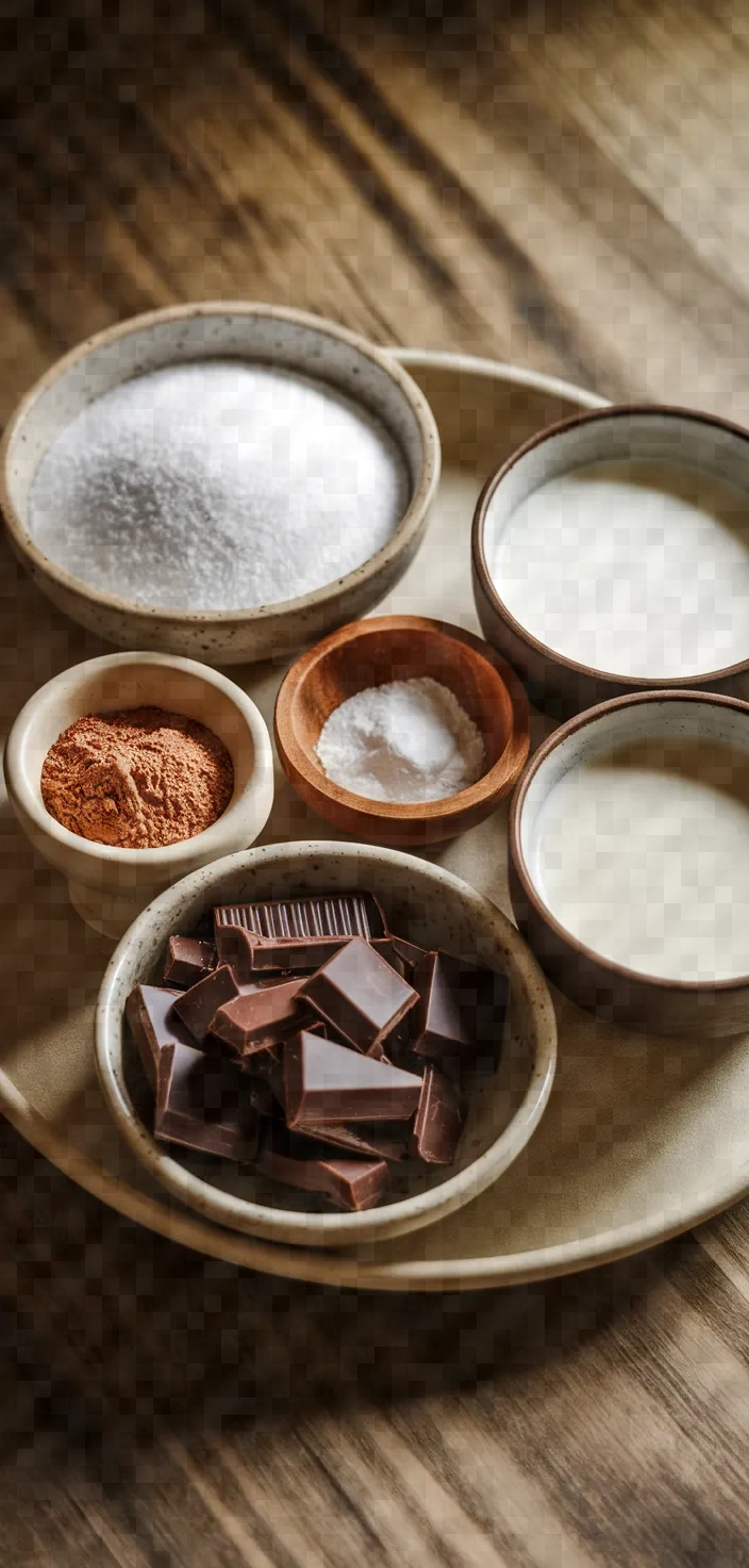 Ingredients photo for Thick Double Chocolate Pudding Recipe