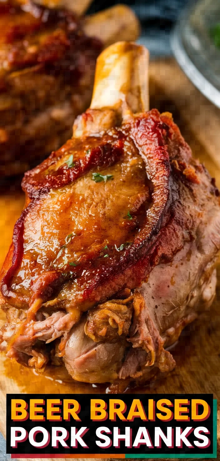 Beer Braised Spiced Pork Shanks Recipe
