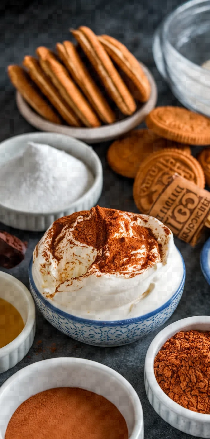 Ingredients photo for Biscoff Tiramisu Chtiramisu Recipe