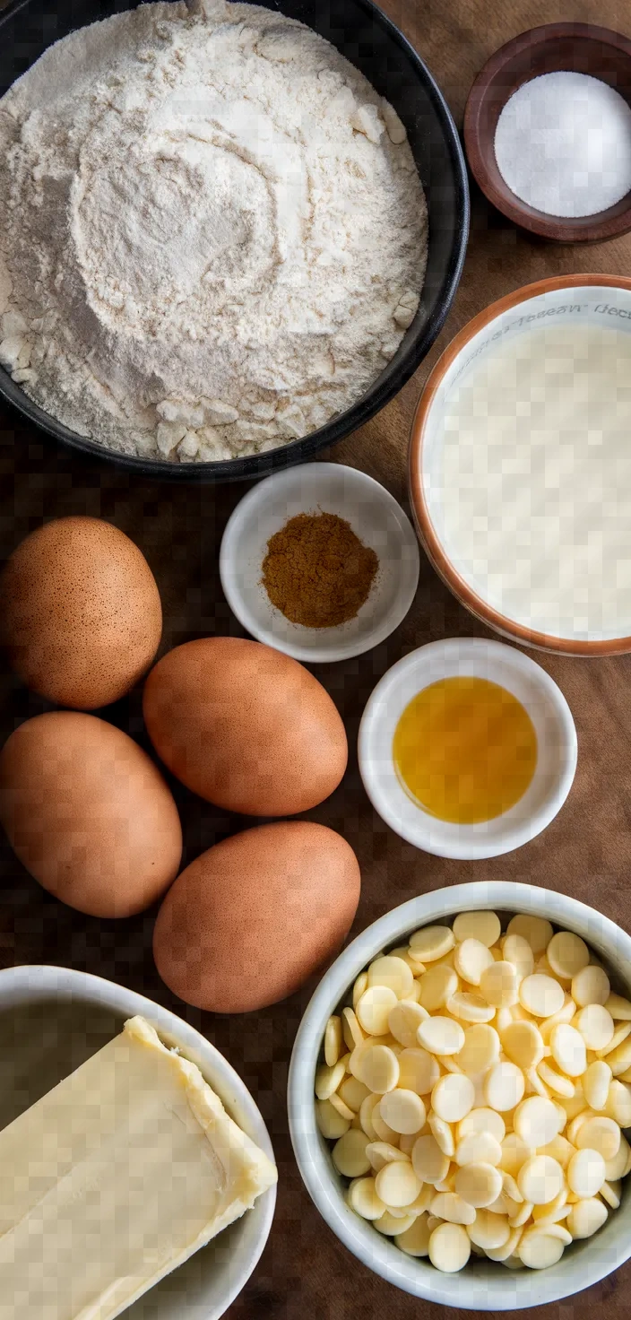 Ingredients photo for Brioche Cardamome Chocolat Blanc Recipe