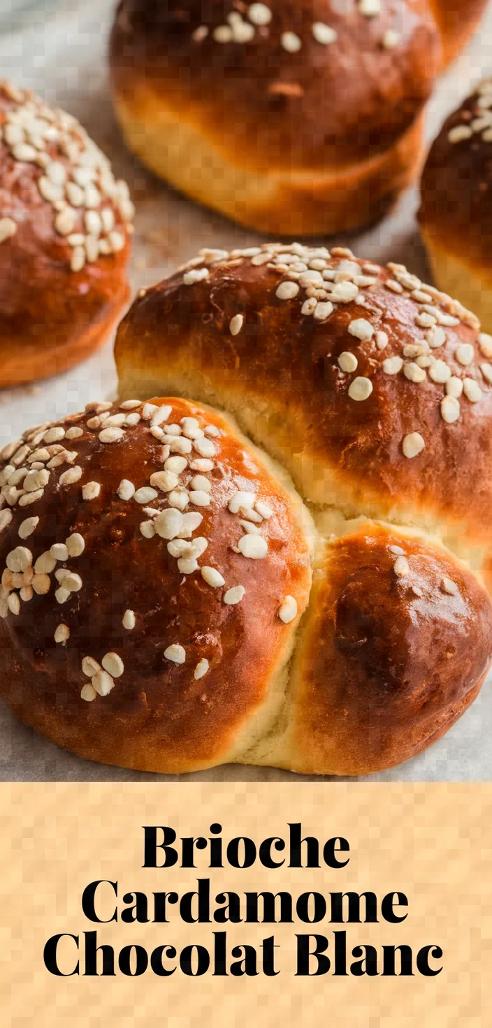 Brioche Cardamome Chocolat Blanc Recipe