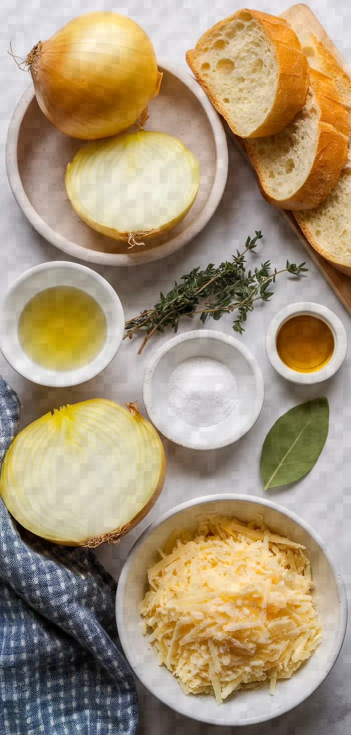 Ingredients photo for Classic French Onion Soup Recipe