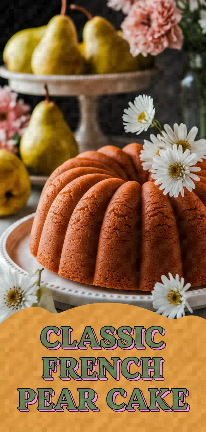 Classic French Pear Cake Recipe