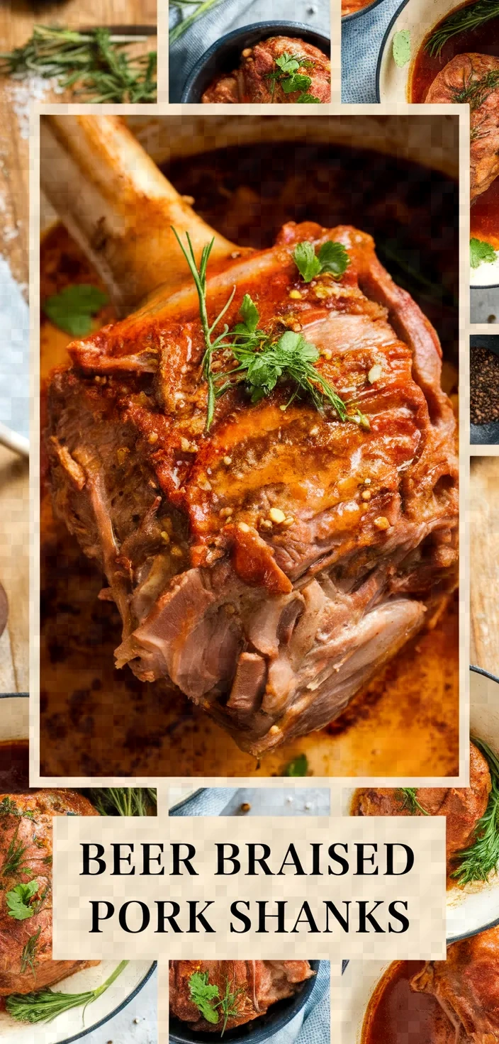 A photo of Beer Braised Spiced Pork Shanks Recipe