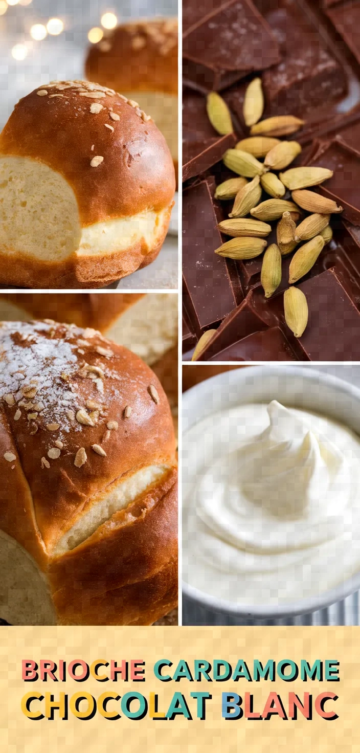 A photo of Brioche Cardamome Chocolat Blanc Recipe