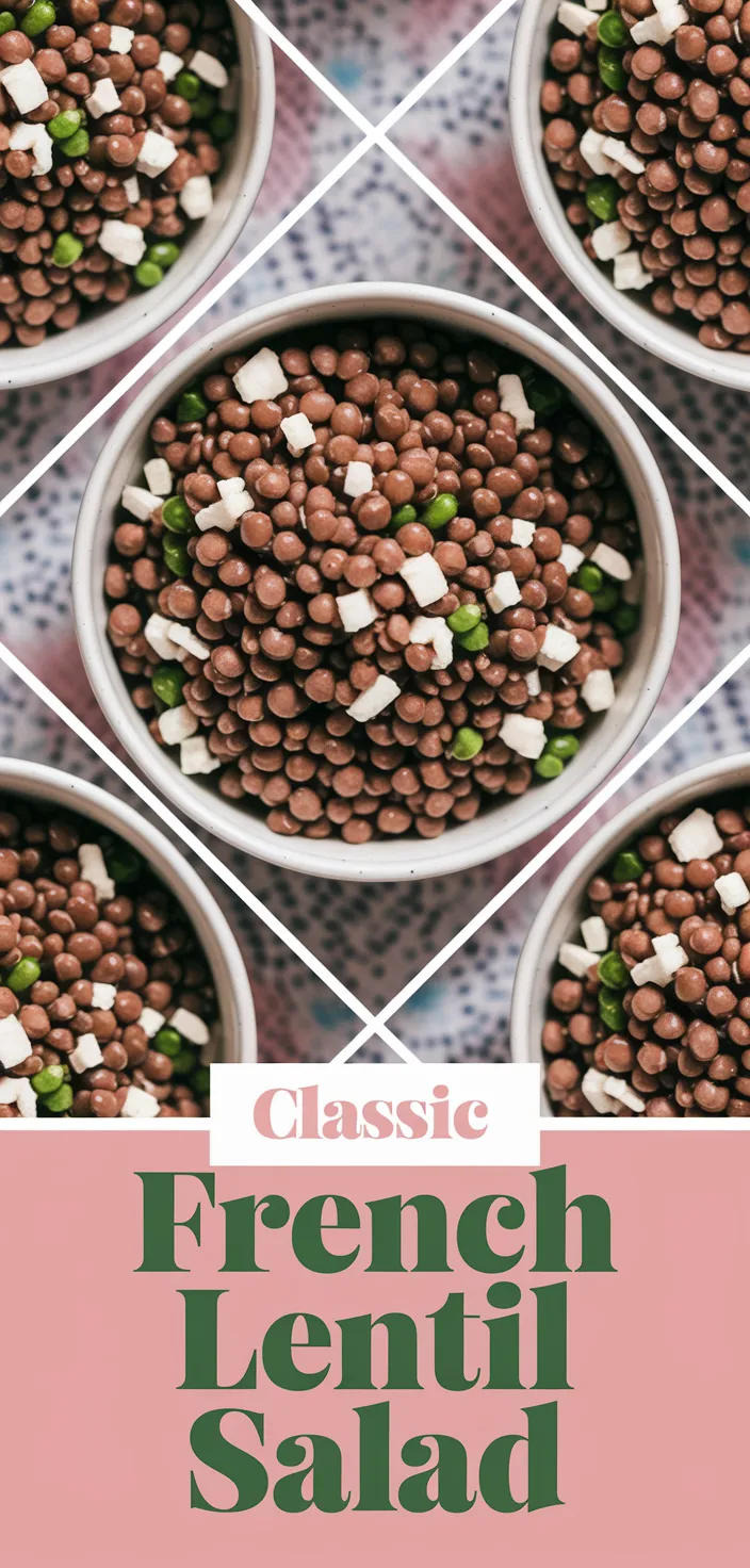 A photo of Classic French Lentil Salad Recipe