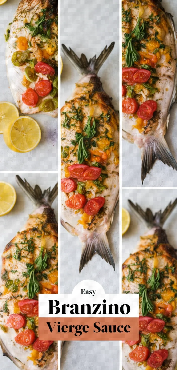 A photo of Easy Branzino With Vierge Sauce Recipe