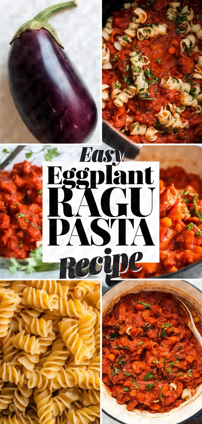 A photo of Easy Eggplant Ragu Pasta Recipe
