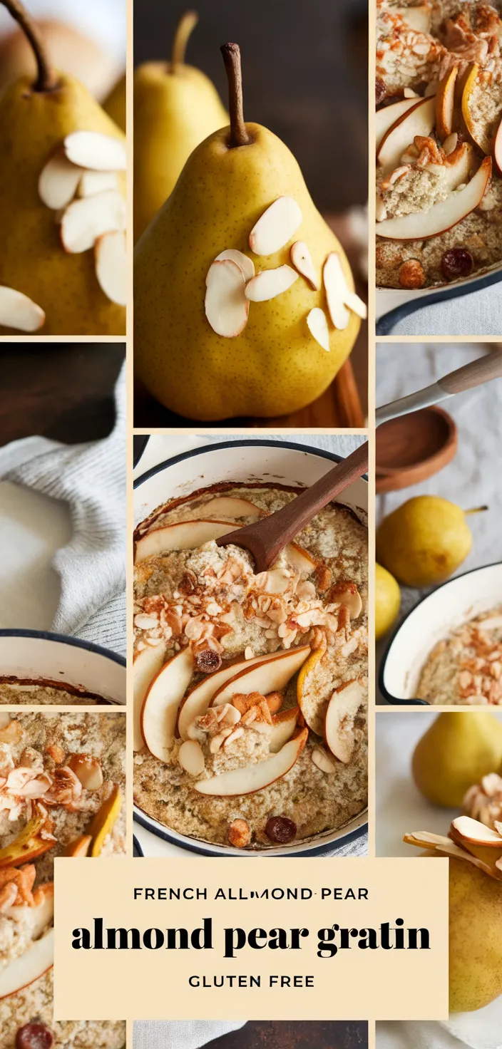 A photo of French Almond Pear Gratin Gluten Free Recipe