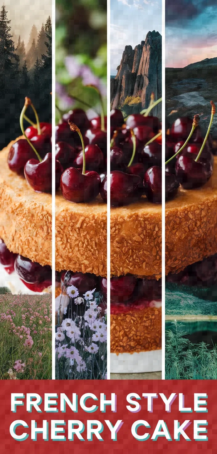 A photo of French Style Cherry Cake Recipe