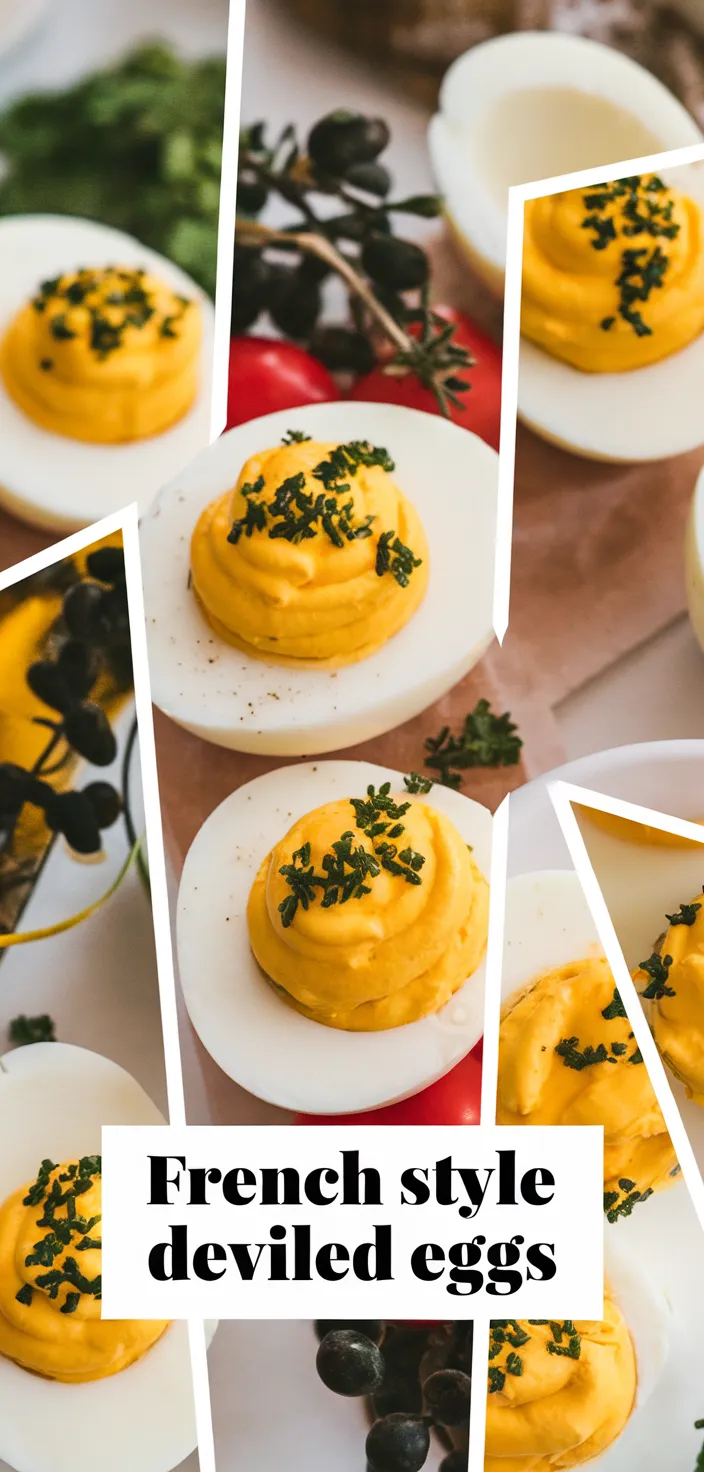 A photo of French Style Deviled Eggs Oeufs Mimosa Recipe