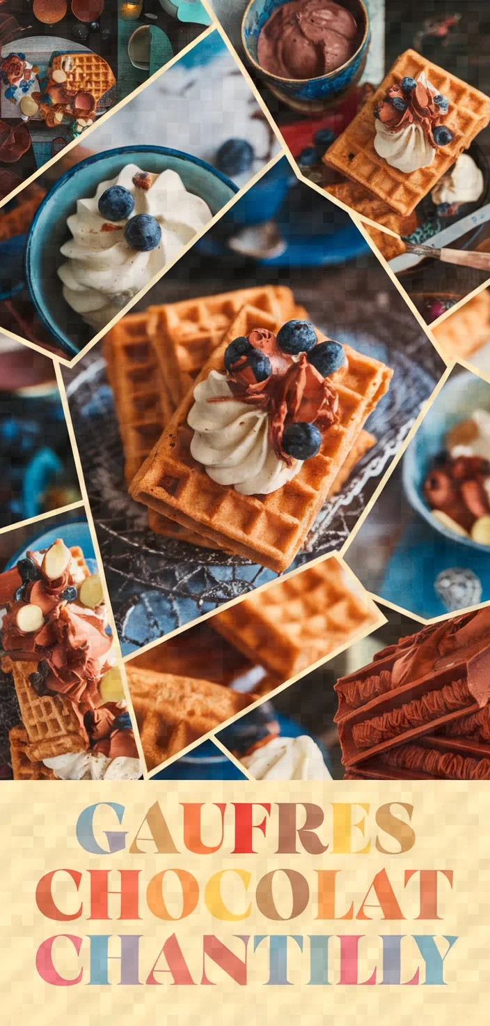 A photo of Gaufres Chocolat Chantilly Recipe