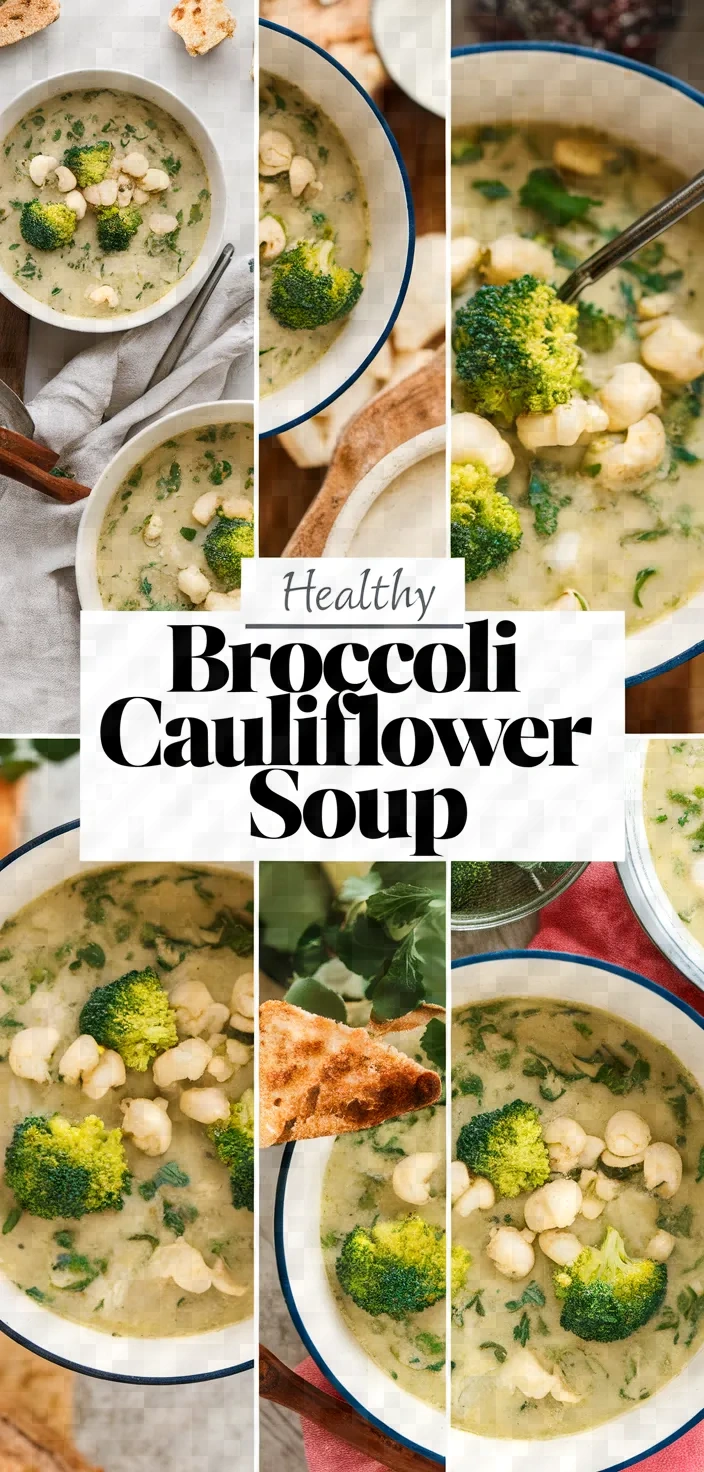 A photo of Healthy Broccoli And Cauliflower Soup Recipe