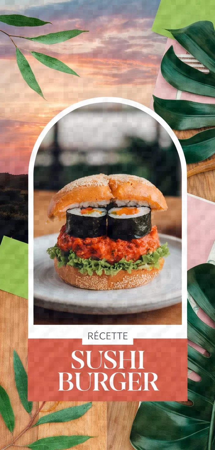A photo of Recette Sushi Burger Recipe