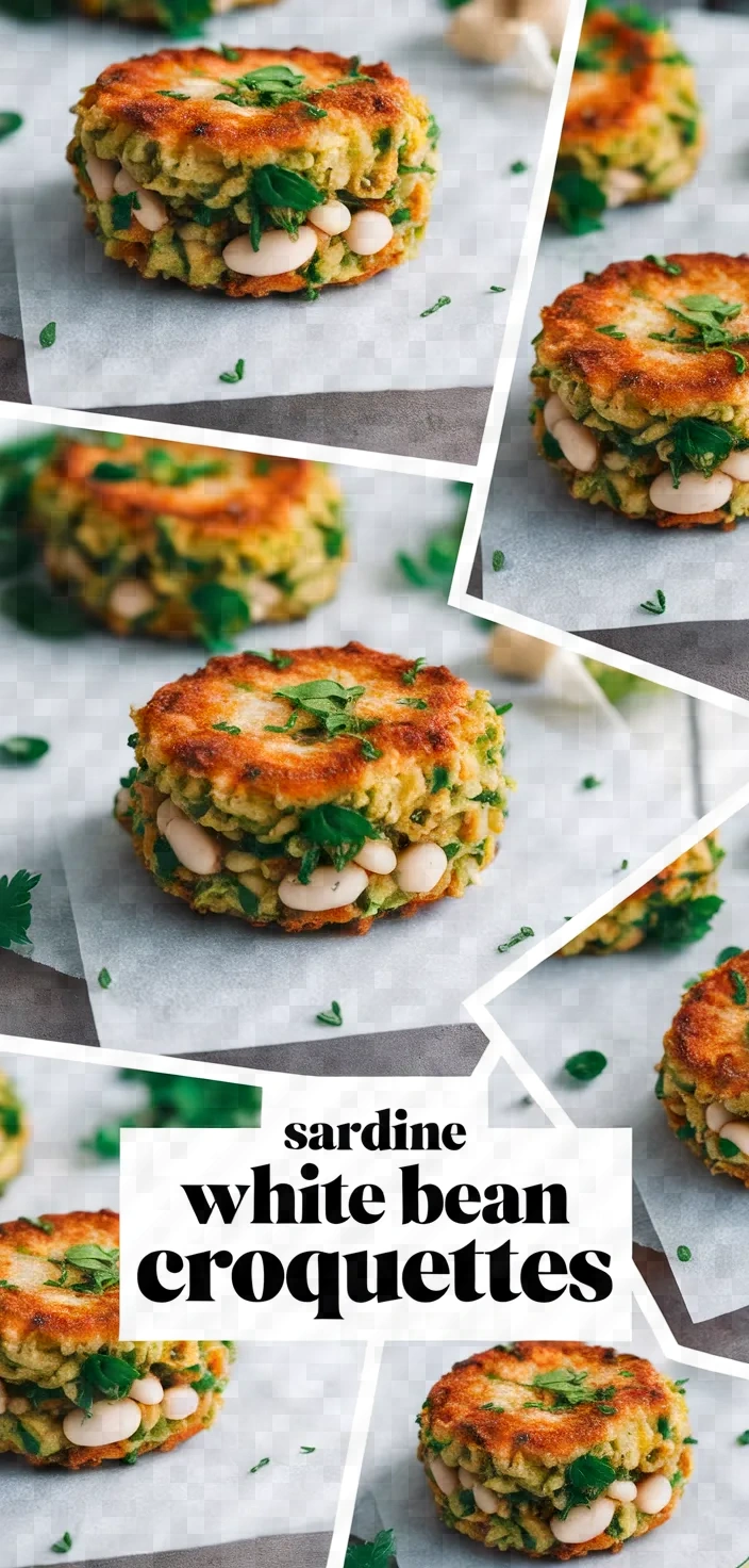 A photo of Sardine White Bean Cakes Croquettes De Sardine Recipe