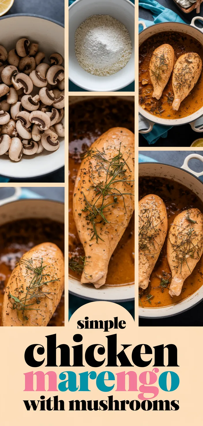 A photo of Simple Chicken Marengo With Mushrooms Recipe