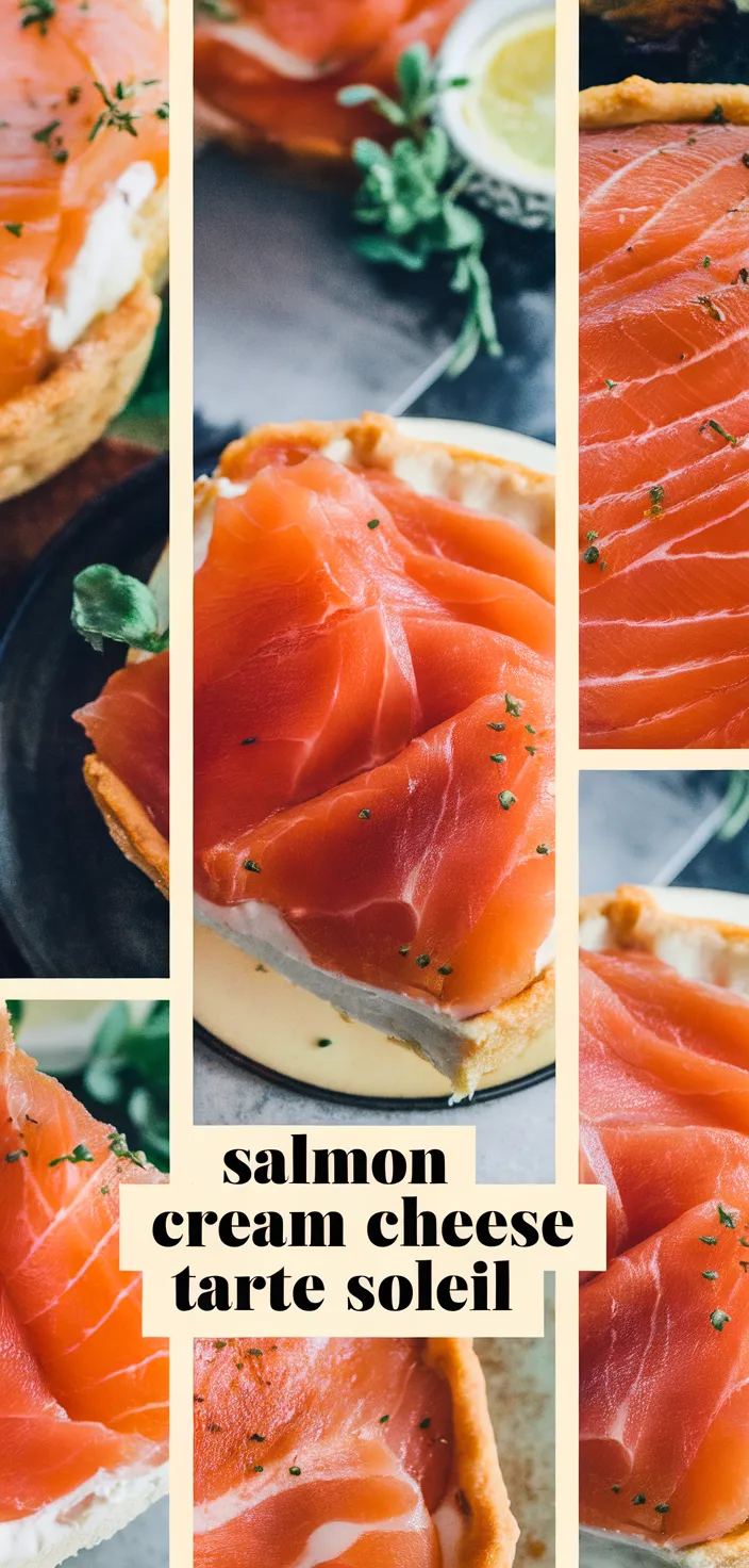 A photo of Smoked Salmon Cream Cheese Tarte Soleil Recipe