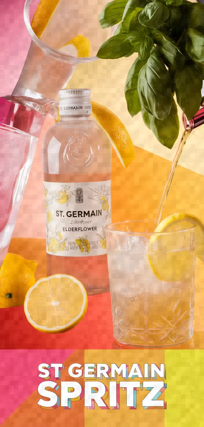 A photo of St Germain Spritz Recipe