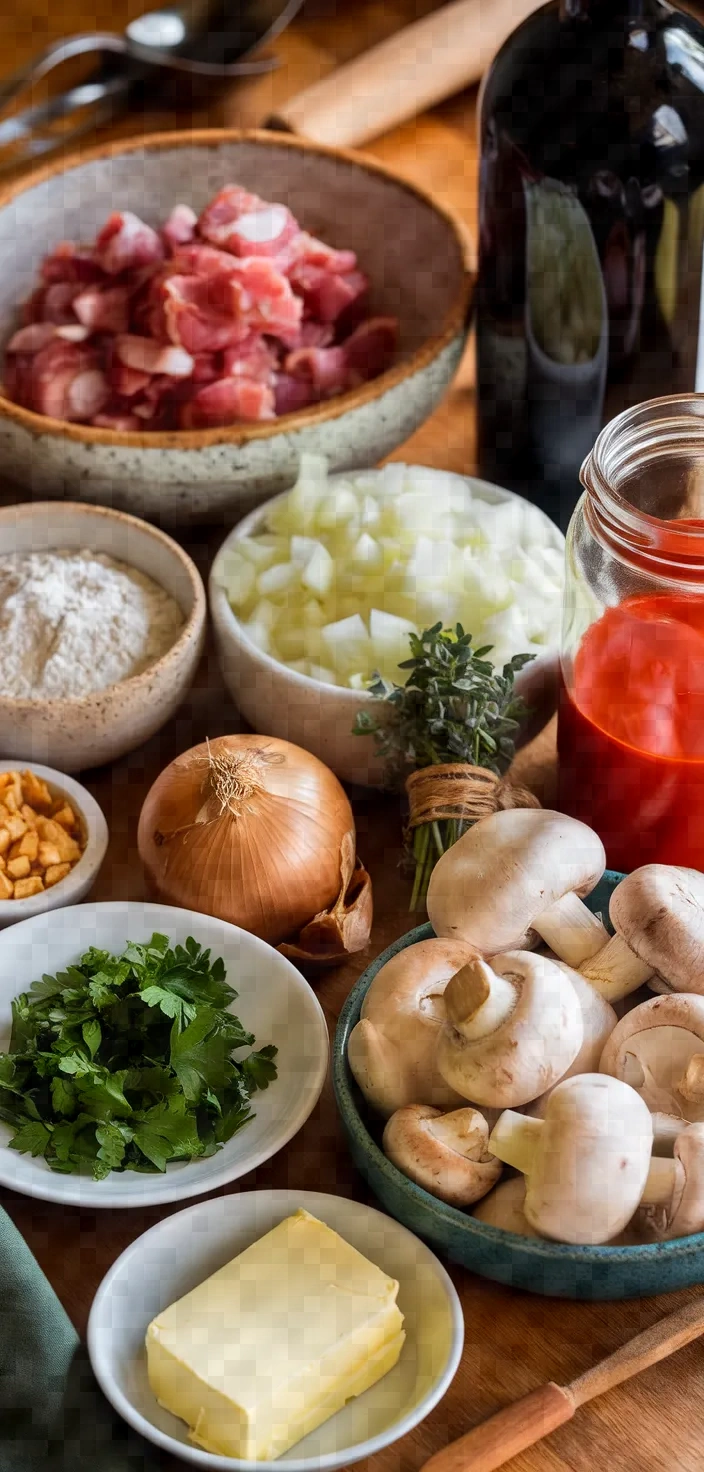 Ingredients photo for Coq Au Vin Made Simple Recipe