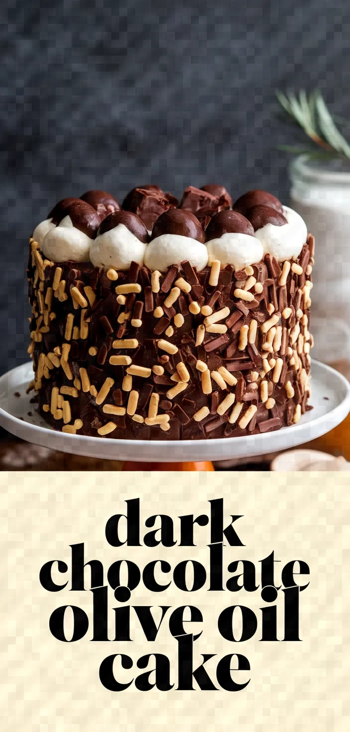 Dark Chocolate Olive Oil Cake Recipe