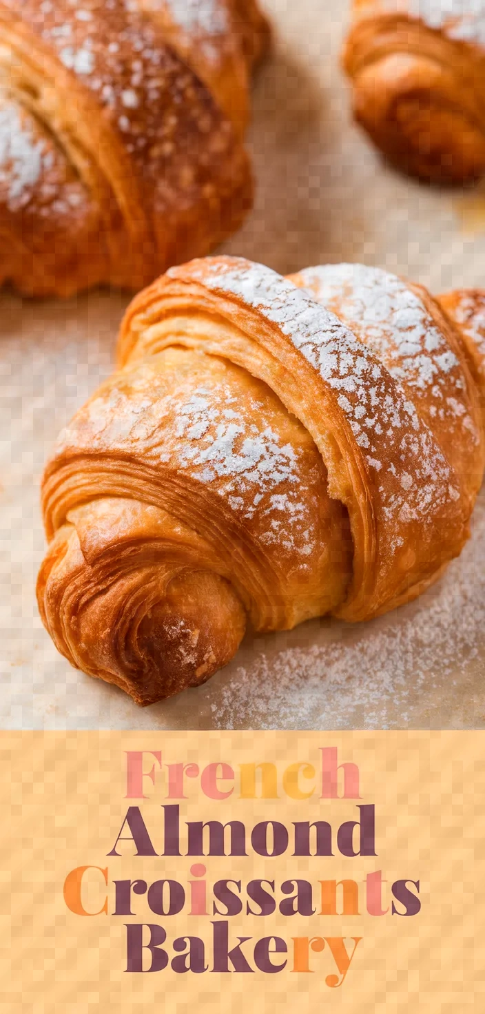 French Almond Croissants Bakery Style Recipe