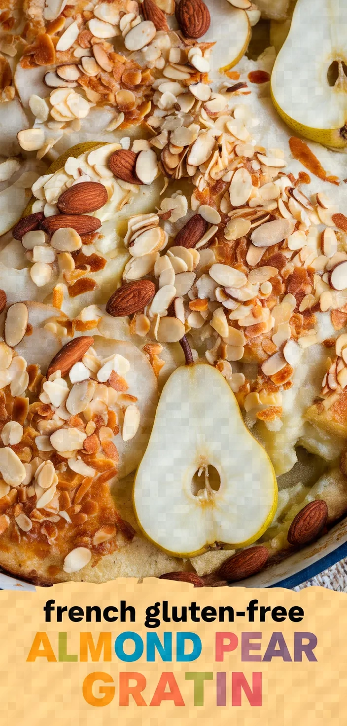 French Almond Pear Gratin Gluten Free Recipe