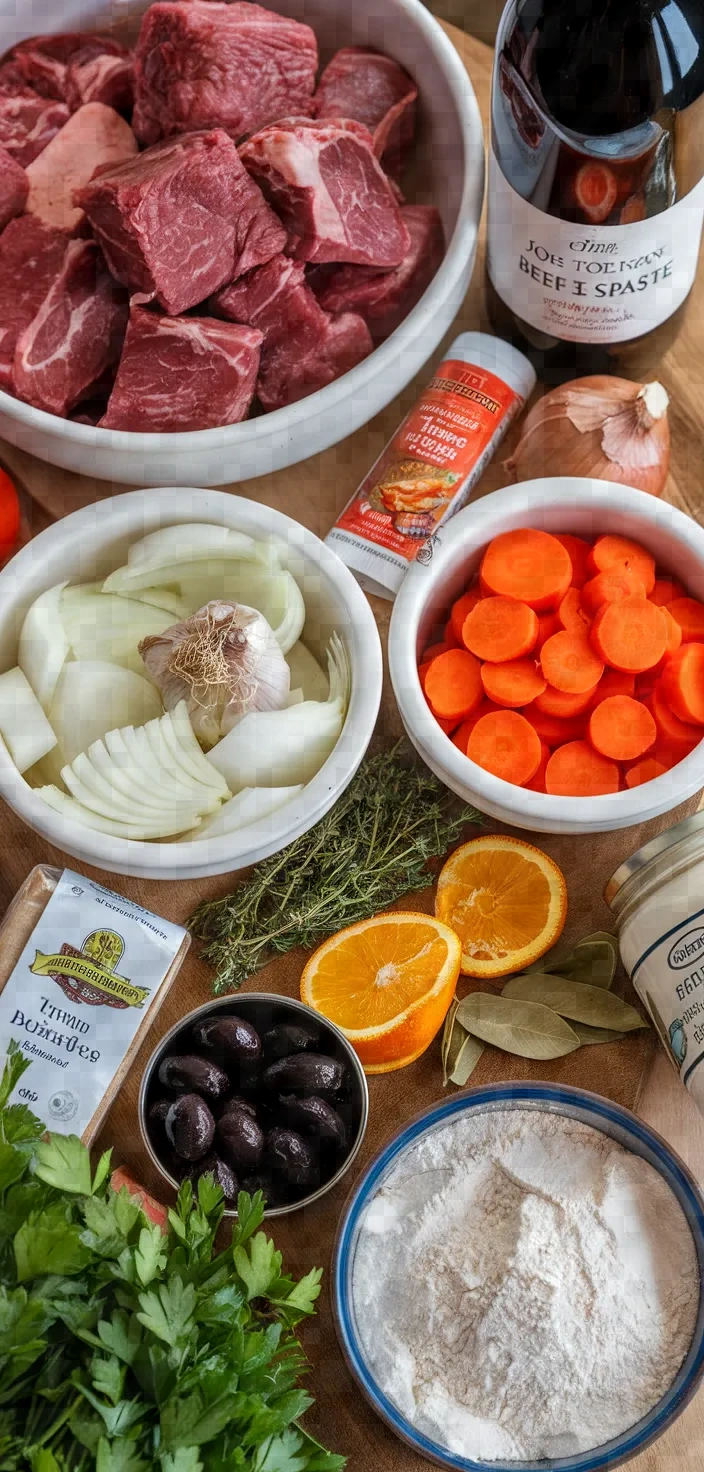 Ingredients photo for French Beef Daube Recipe