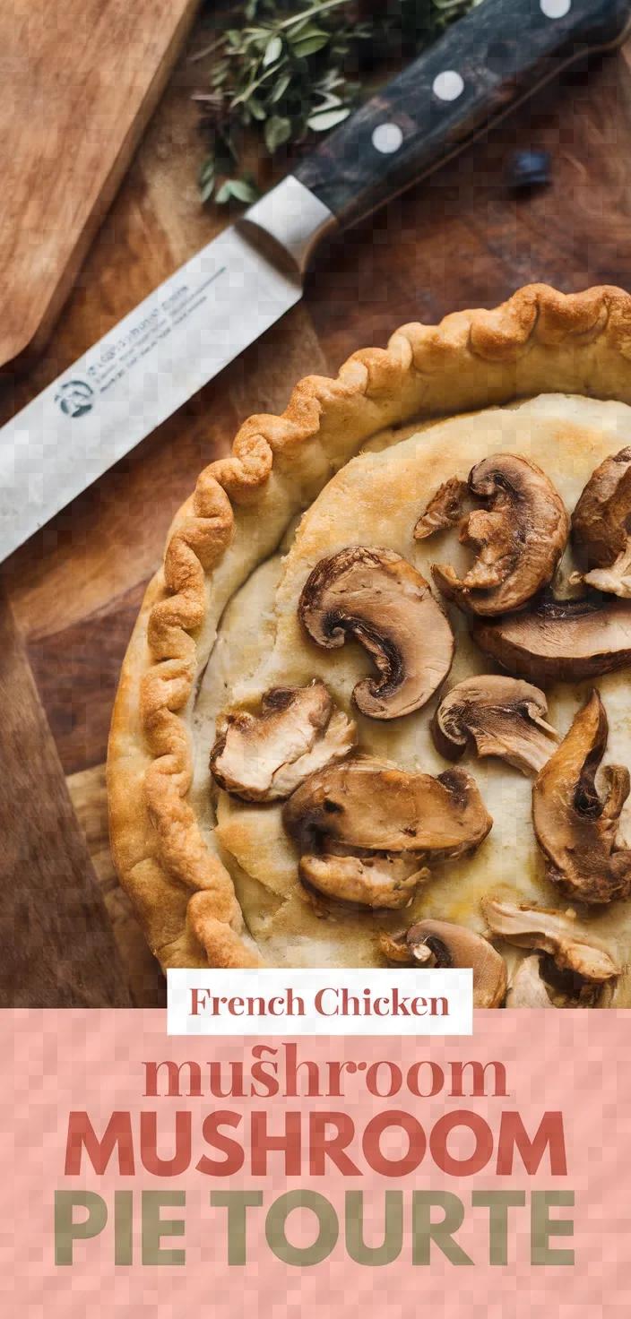 French Chicken And Mushroom Pie Tourte Recipe