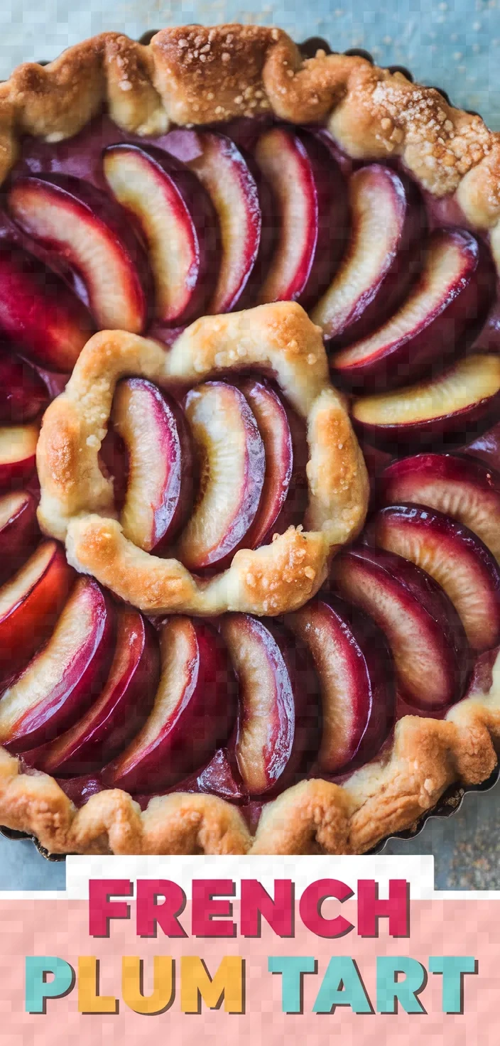 French Plum Tart Tarte Aux Prunes Recipe