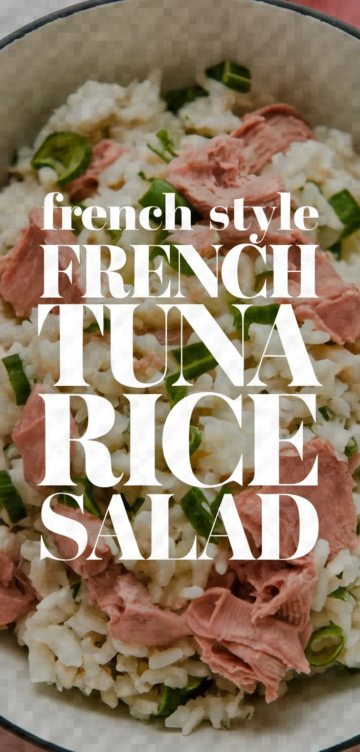 French Style Rice And Tuna Salad Recipe