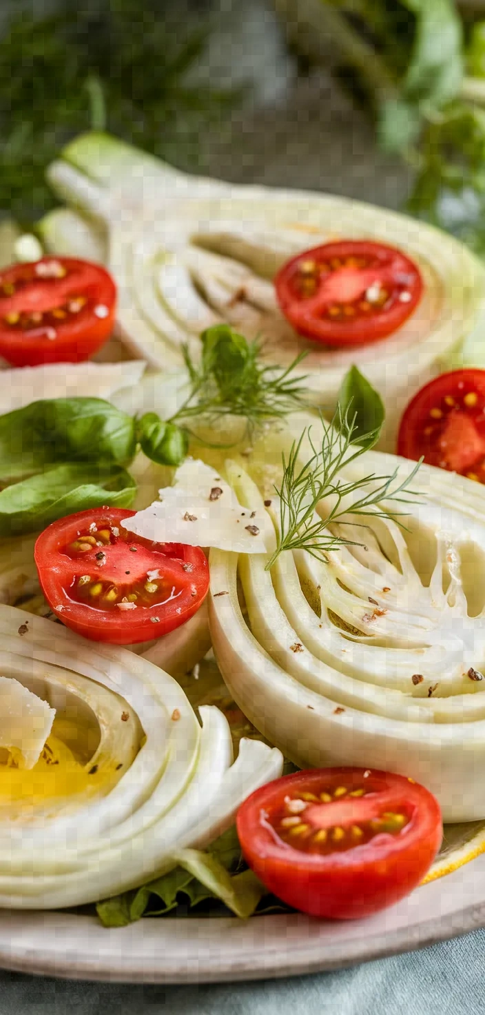 Ingredients photo for Fresh Fennel And Tomato Salad Recipe