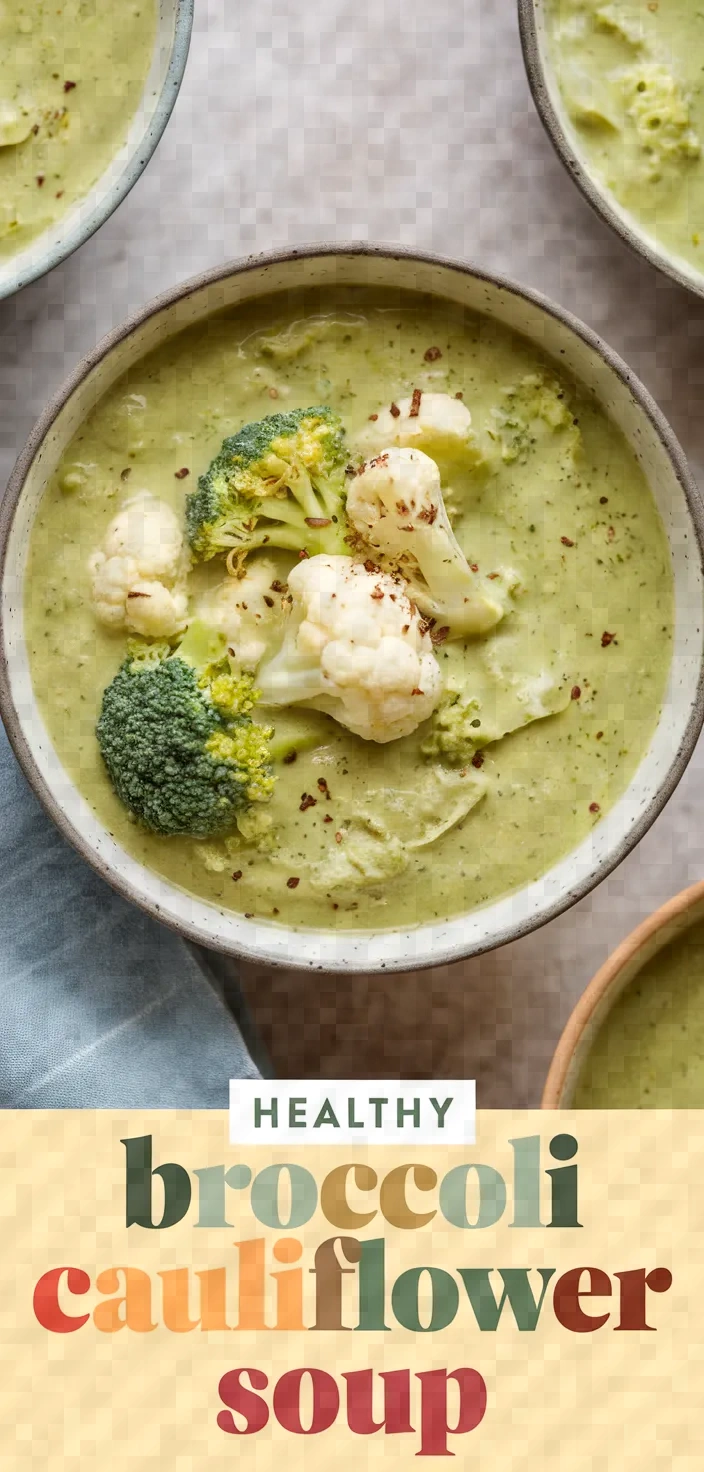 Healthy Broccoli And Cauliflower Soup Recipe