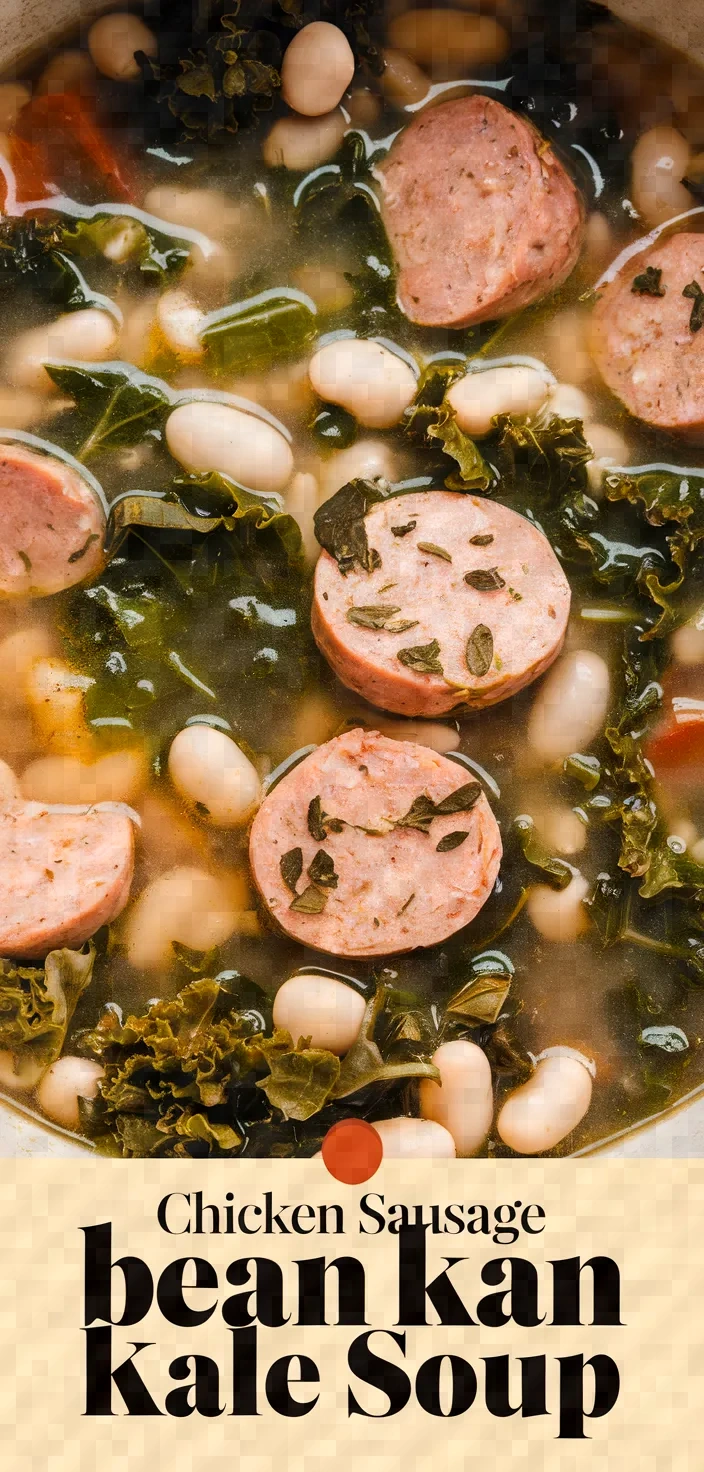 Italian Chicken Sausage White Bean Kale Soup Recipe