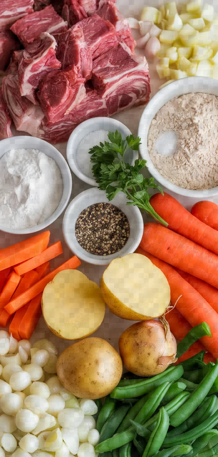 Ingredients photo for Lamb Navarin Navarin Dagneau Recipe