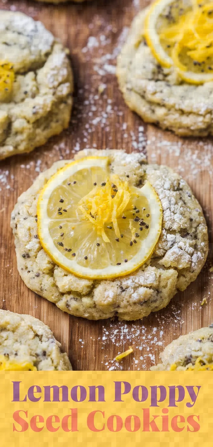 Lemon Poppy Seed Sable Cookies Recipe