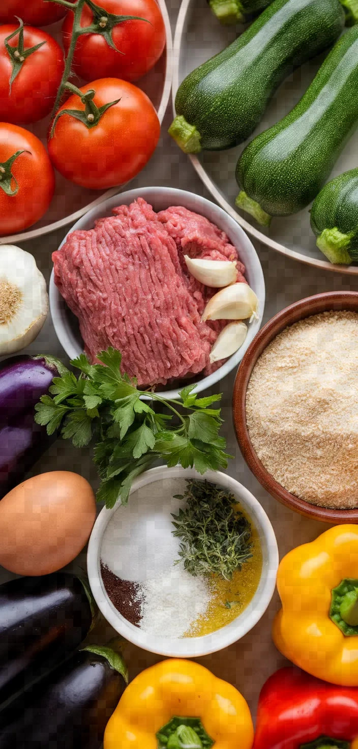 Ingredients photo for Les Petits Farcis Nicois Recipe