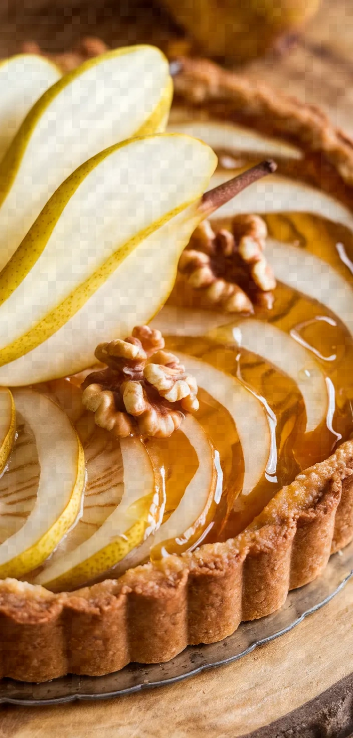 Ingredients photo for Pear Walnut Honey Tart Recipe