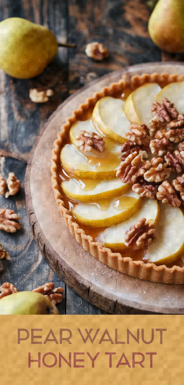 Pear Walnut Honey Tart Recipe