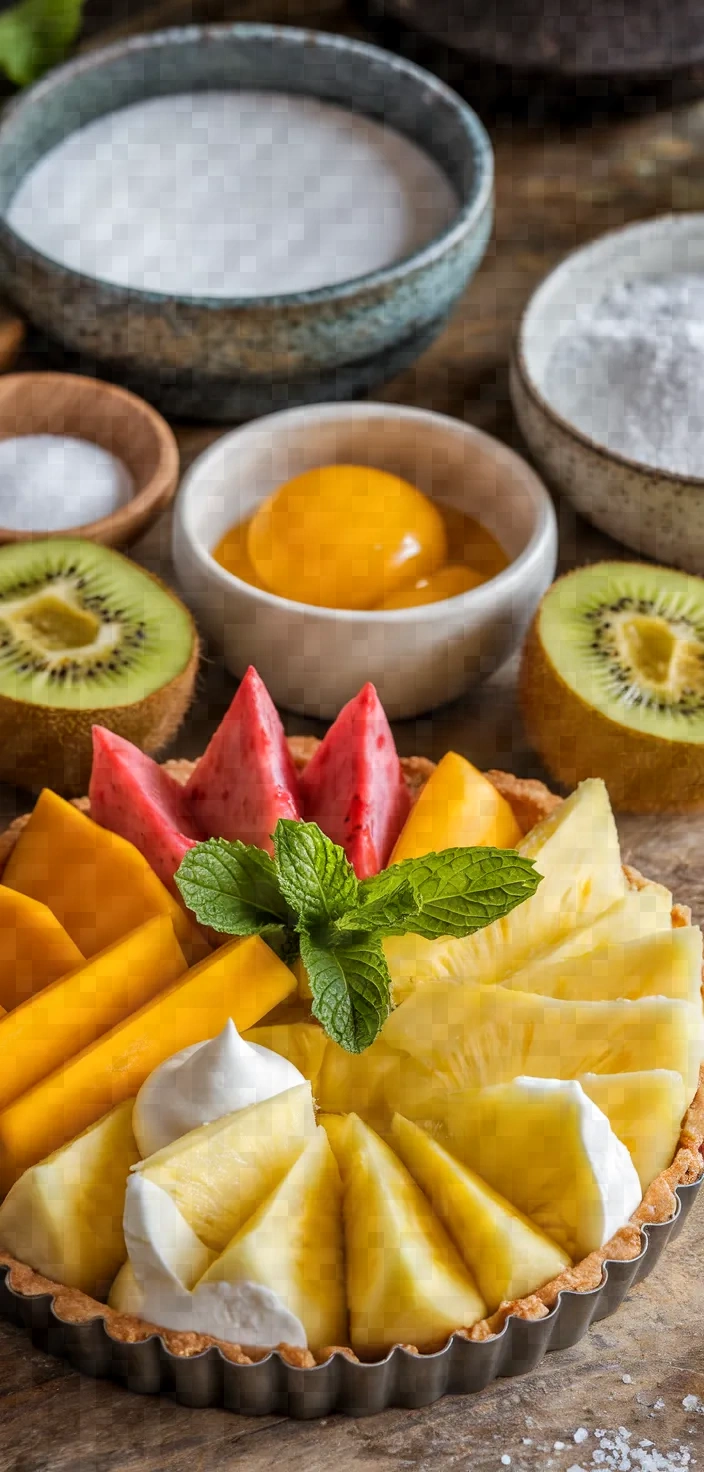 Ingredients photo for Tarte Fruits Exotiques Recipe