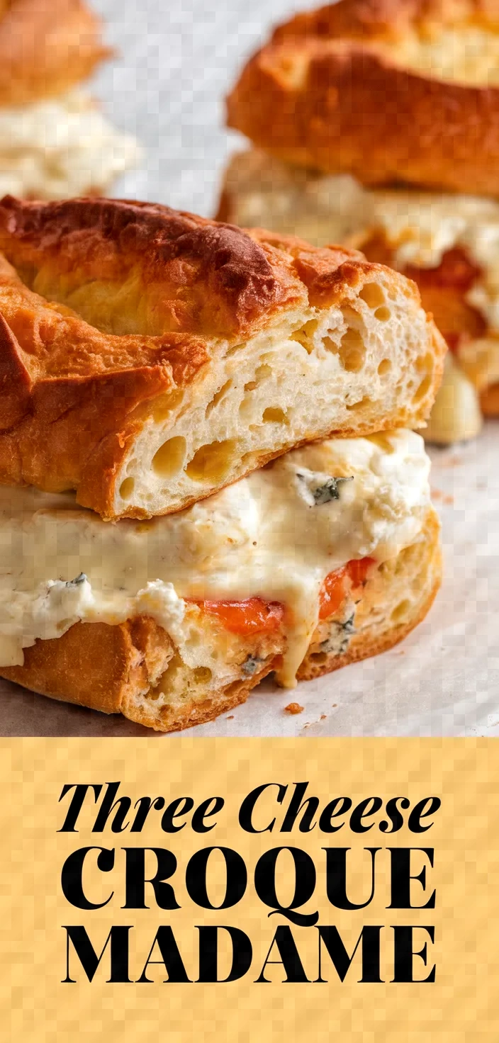 Three Cheese Croque Madame Recipe