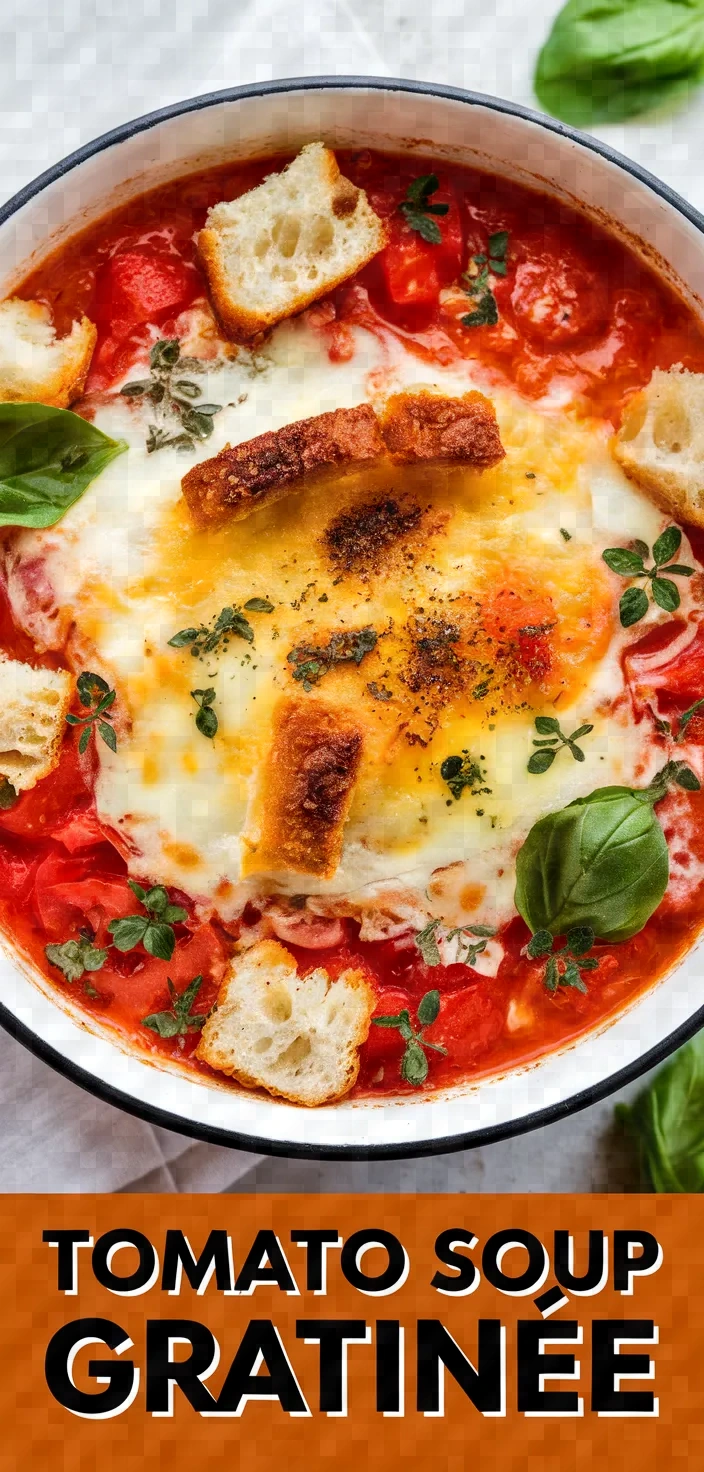 Tomato Soup Gratinee Recipe