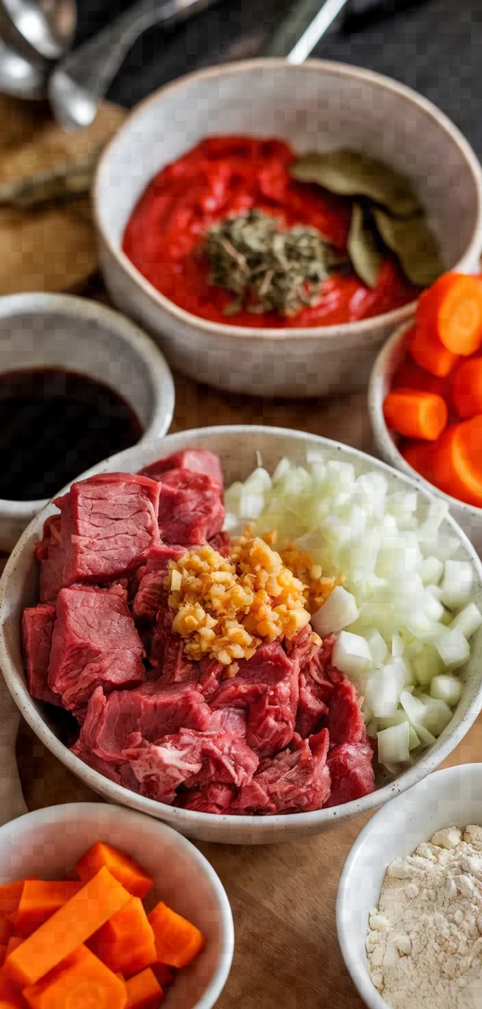 Ingredients photo for Braised Beef Carrot Recipe