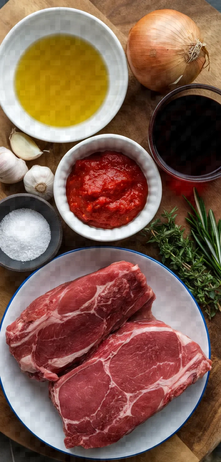 Ingredients photo for Braised Lamb Fillet Recipe